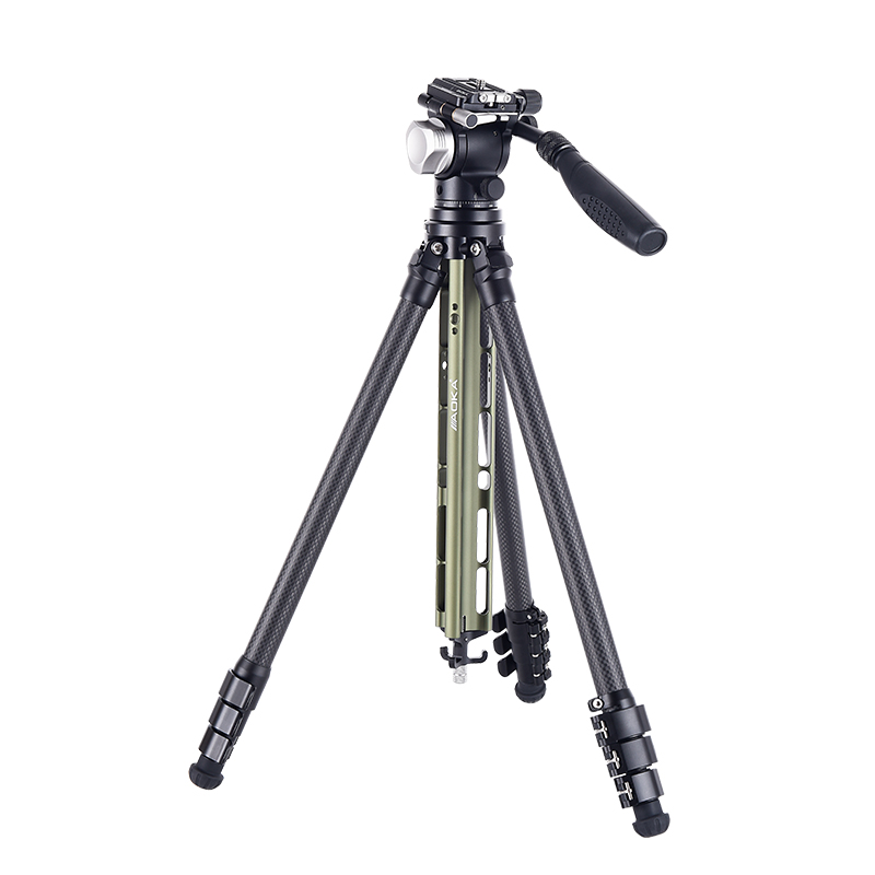 1 AOKA TS194C new center column compact lightweight travel carbon fiber tripod with buckle lock.jpg