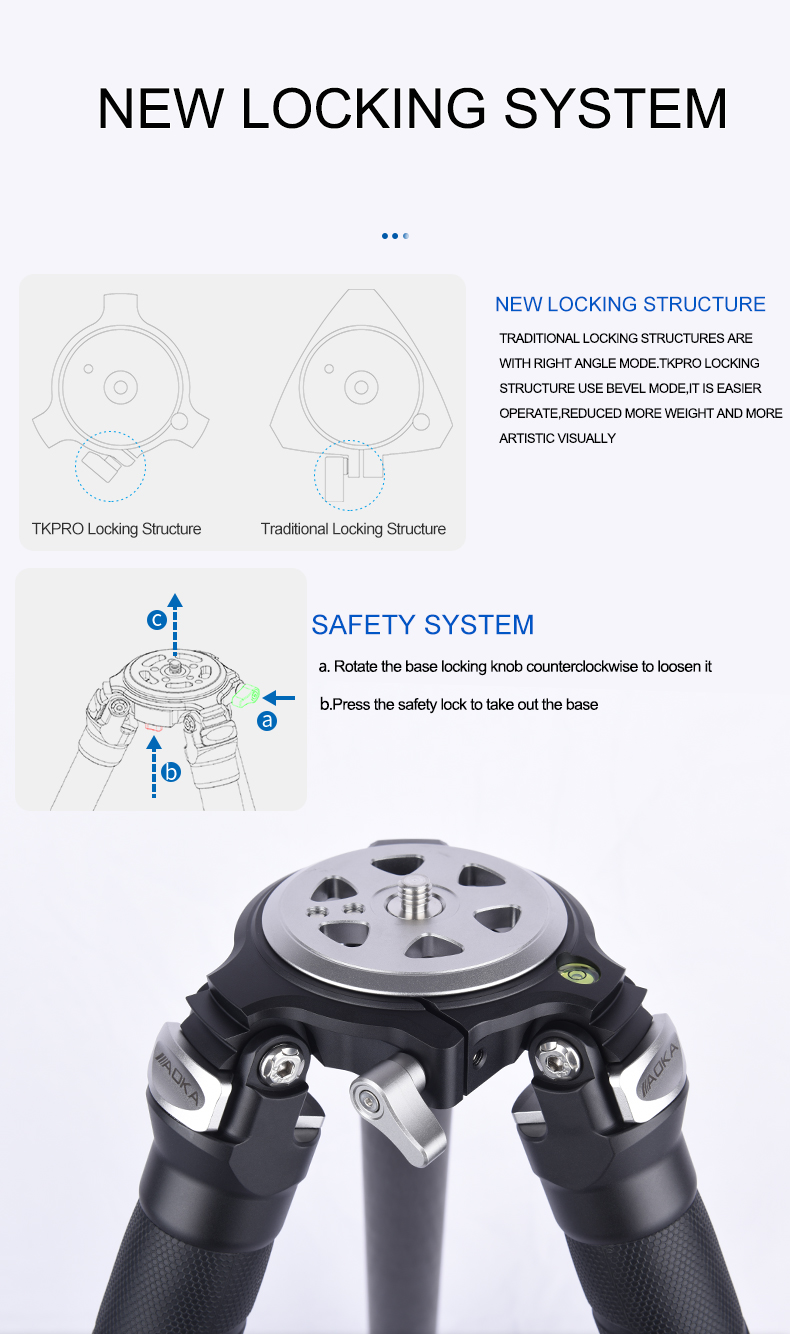 Professional heavy high load capacity big tripod for bird watching (2)odz