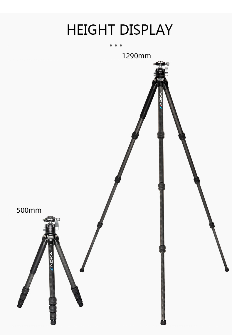 Professional New Design Travel Camera Carbon Fiber Compact Tripod (5)cx3