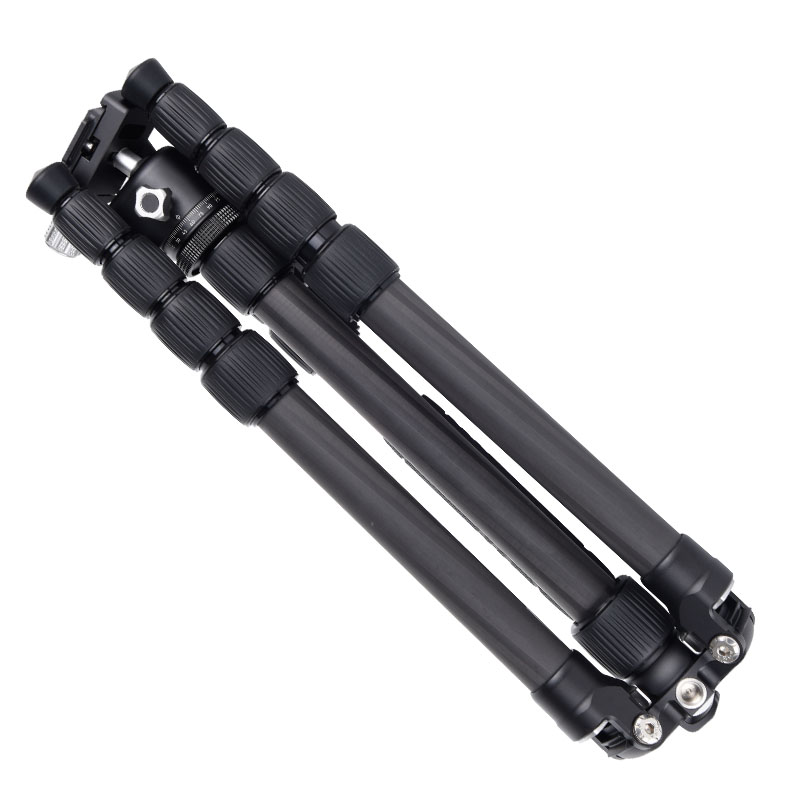 AOKA KE255C+BH25 Lightweight Professional Compact Travel Camera Carbon Fiber Tripod With Low Gravity Ball Head (3).jpg
