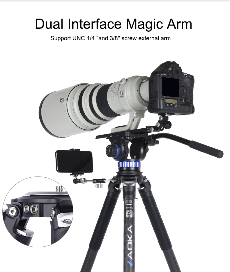 Professional heavy high load capacity big tripod for bird watching (3)fcb