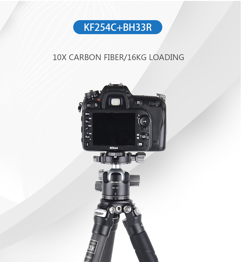 Professional New Design Travel Camera Carbon Fiber Compact Tripod (1)nka