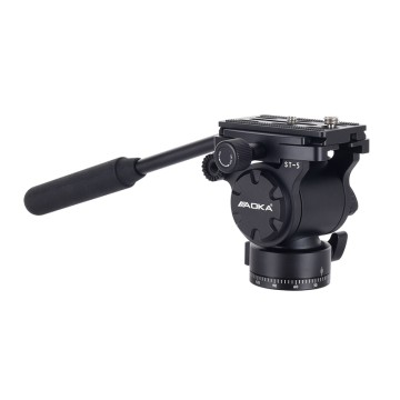 AOKA ST-5 Adaptor Pan Tilt Gimbal Head for Tripod Monopod